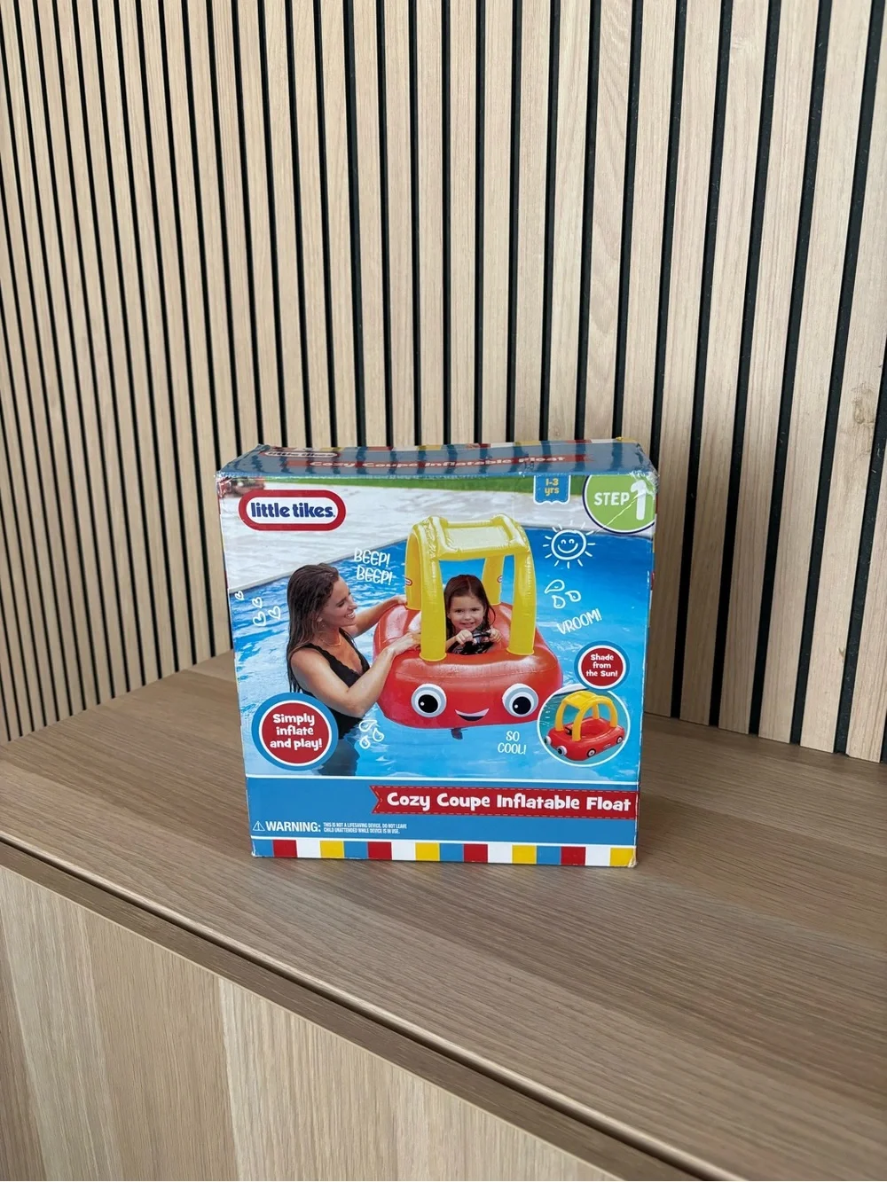 Little Tikes Car Cozy Coupe Inflatable Float - Red & Yellow